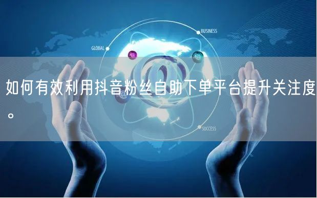 如何有效利用抖音粉丝自助下单平台提升关注度。