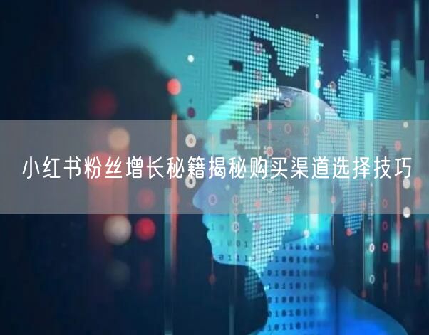 小红书粉丝增长秘籍揭秘购买渠道选择技巧