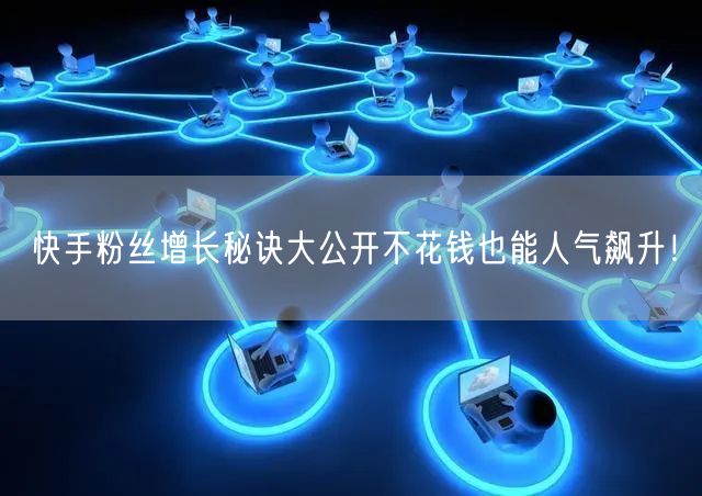 快手粉丝增长秘诀大公开不花钱也能人气飙升！